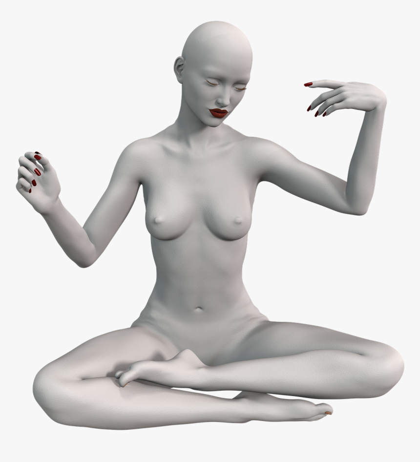 Woman Sitting Pose Nuse, HD Png Download