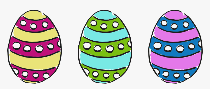 Easter Eggs 8 Clip Arts - Vector Easter Eggs Png, Transparent Png