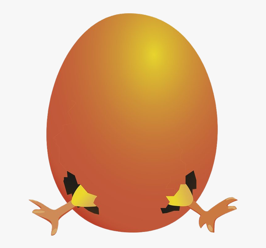 Orange Easter Egg Transparent Png - ไข่ การ์ตูน Png, Png Download