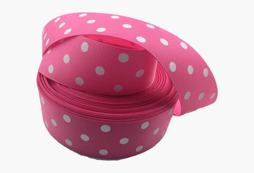 Ribbons [tag] Pink Polka Dot Grosgrain Ribbon - Polka Dot, HD Png Download