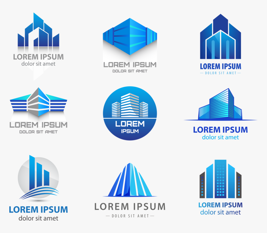 Building Logo Vector Real Estate Free Clipart Hq - Vector Logo Real Estate, HD Png Download
