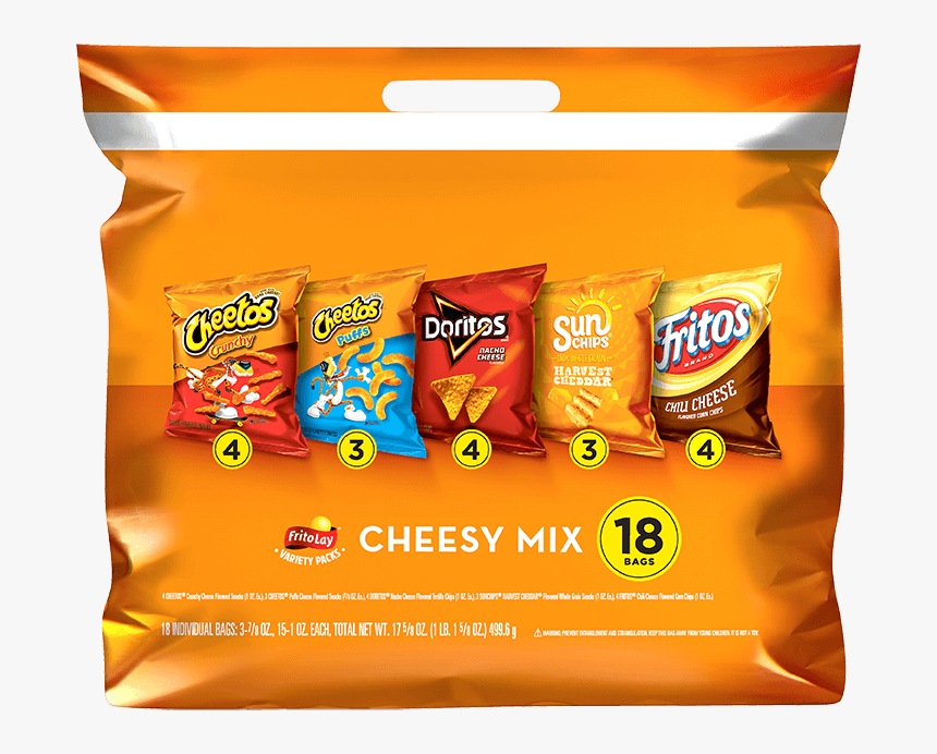 Frito-lay® Cheesy Mix Variety Pack - Frito Lay Cheesy Mix, HD Png Download
