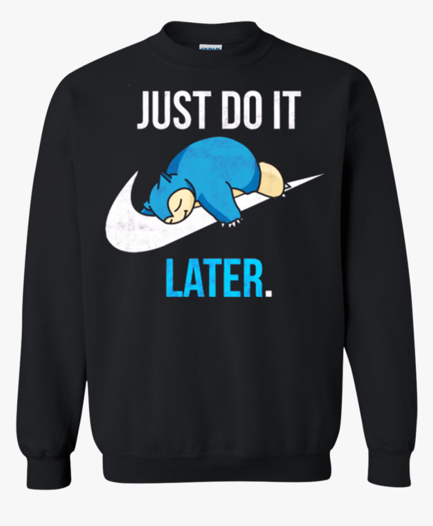 Tt0163 Pokemon Nike Just Do It Later Sweatshirt - Sweatshirt, HD Png Download