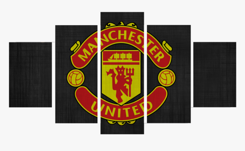 Hd Printed Manchester United Logo 5 Pieces Canvas - Manchester United, HD Png Download