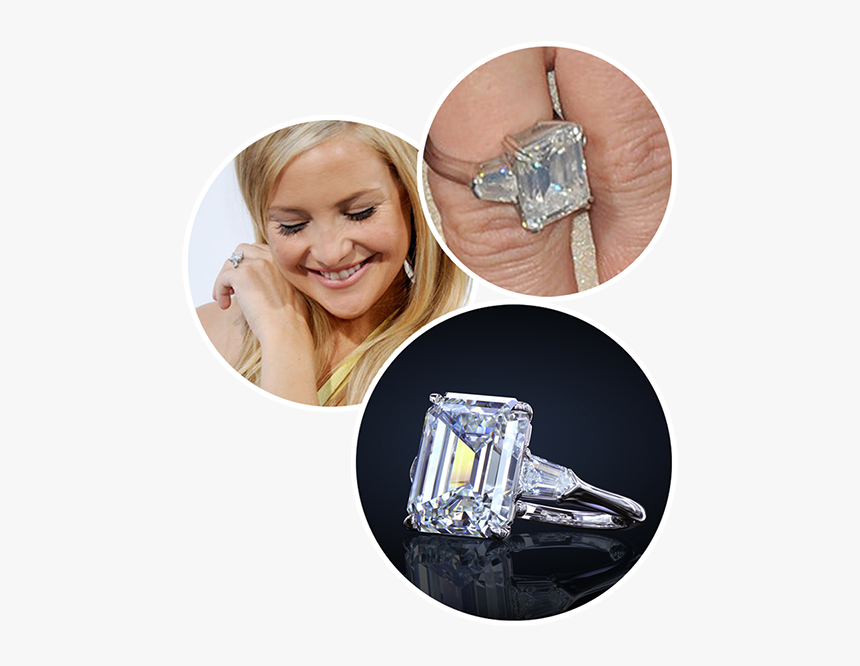 Kate Hudson Leon Mege Engagement Ring, Diamond Ring - Ring Kate Hudson, HD Png Download