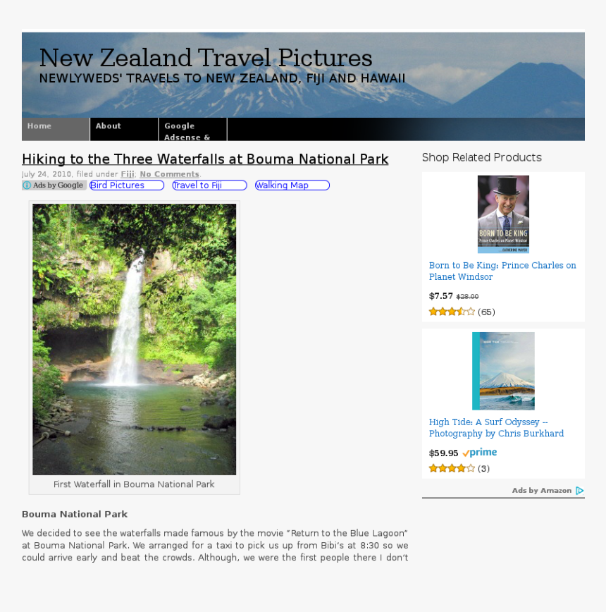New Zealand Travel Pictures - Waterfall, HD Png Download