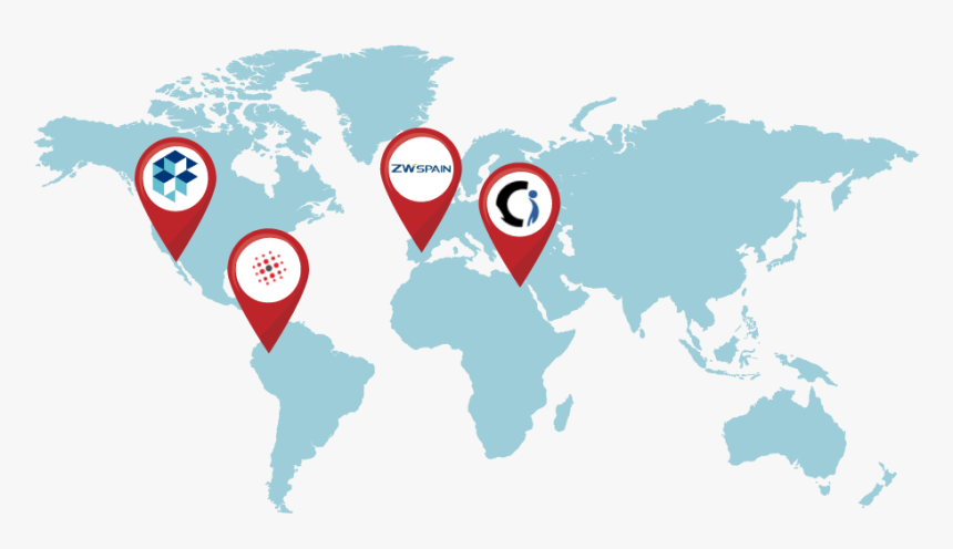 Cad-earth Resellers - Flat World Map Hd Png, Transparent Png