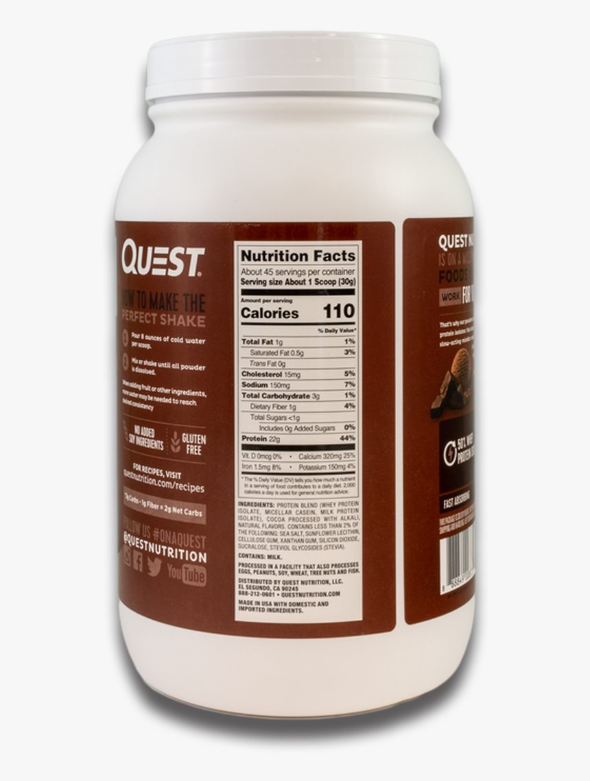 Quest Protein Powder - Medicinal Mushroom, HD Png Download