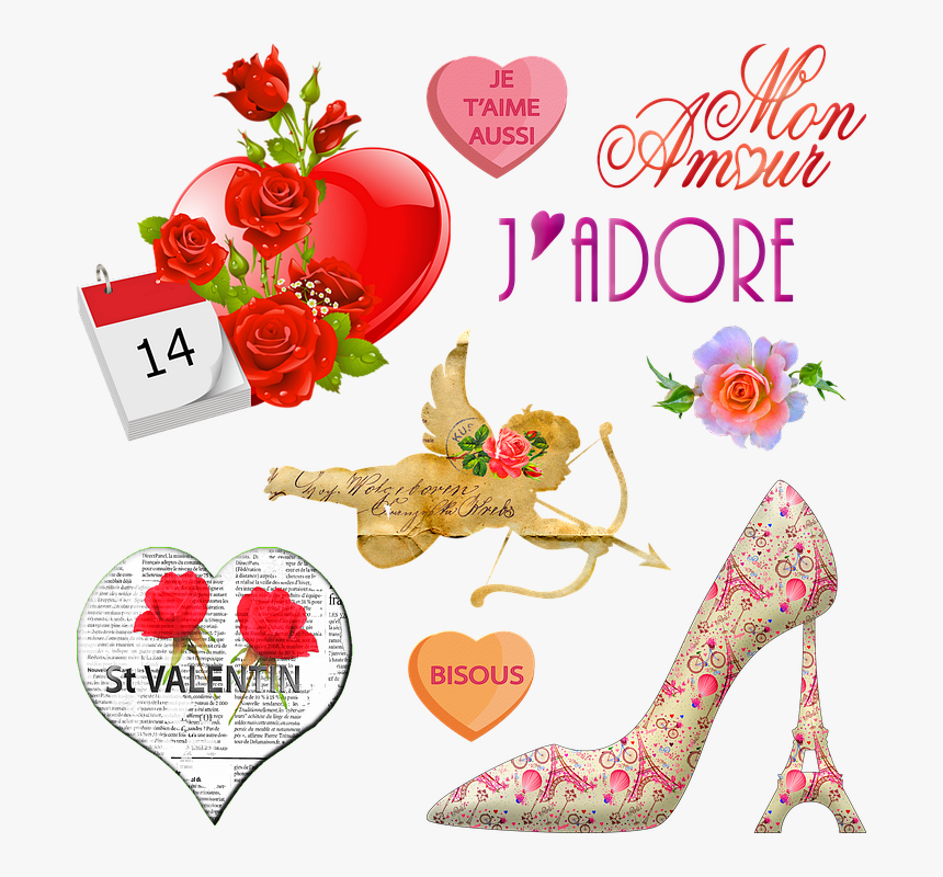 Transparent Valentines Clip Art - Francés De San Valentín, HD Png Download