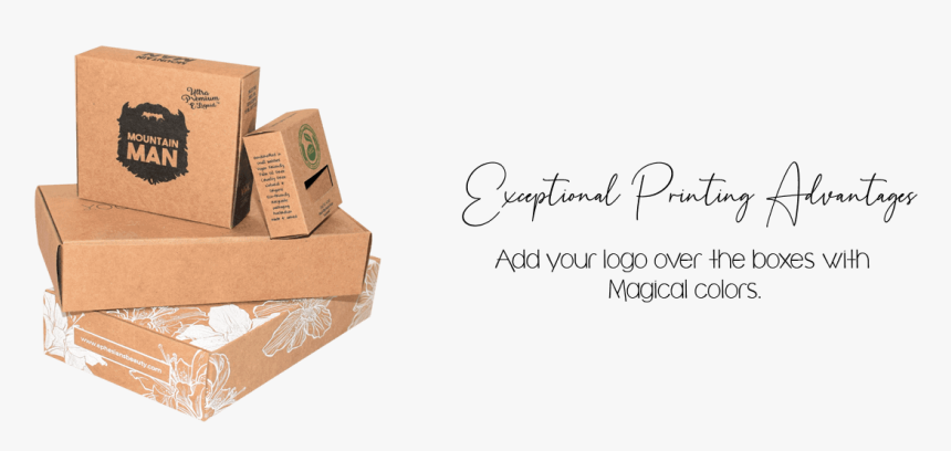 Brown Recycled Kraft Packaging Boxes - Calligraphy, HD Png Download