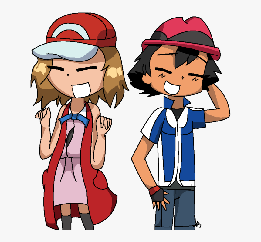 Image Black And White Library And Hat Swap By Lavvyshy - Ash Cambia De Cuerpo Con Misty, HD Png Download