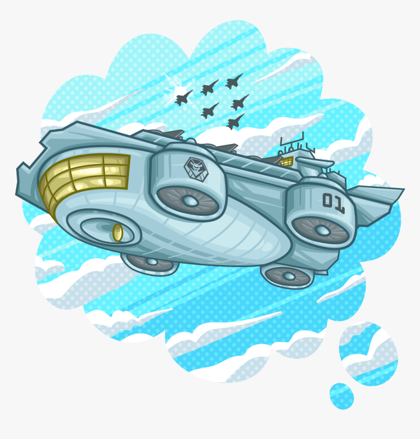 Helicarrier , Png Download - Illustration, Transparent Png