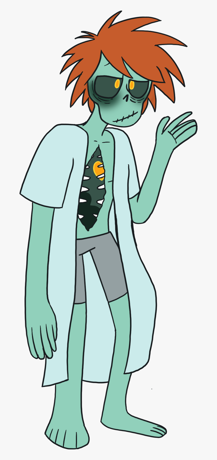 I Made Another Ghost Oc His Name Is Chadley And He’s - Cartoon, HD Png Download