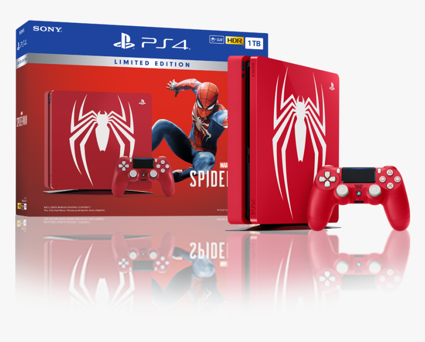 Transparent Spider-man Ps4 Png - Spider Man Ps4 Console, Png Download