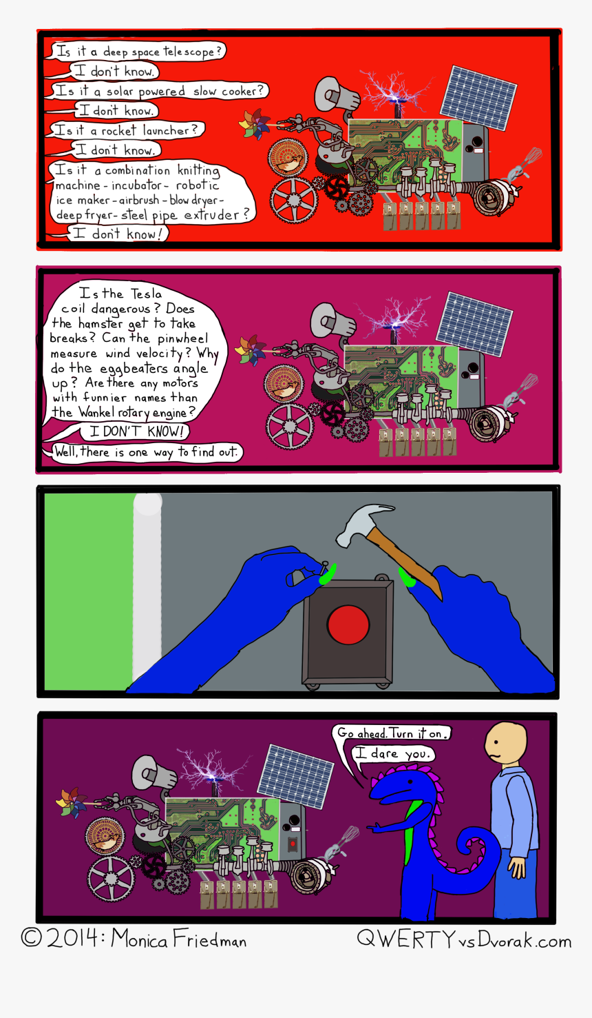 Big Red Button Means It S Serious - Illustration, HD Png Download