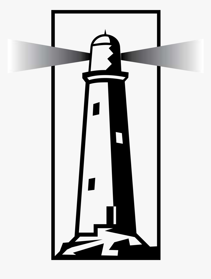 Vector Lighthouse Black And White Clipart , Png Download - Lighthouse Vector, Transparent Png