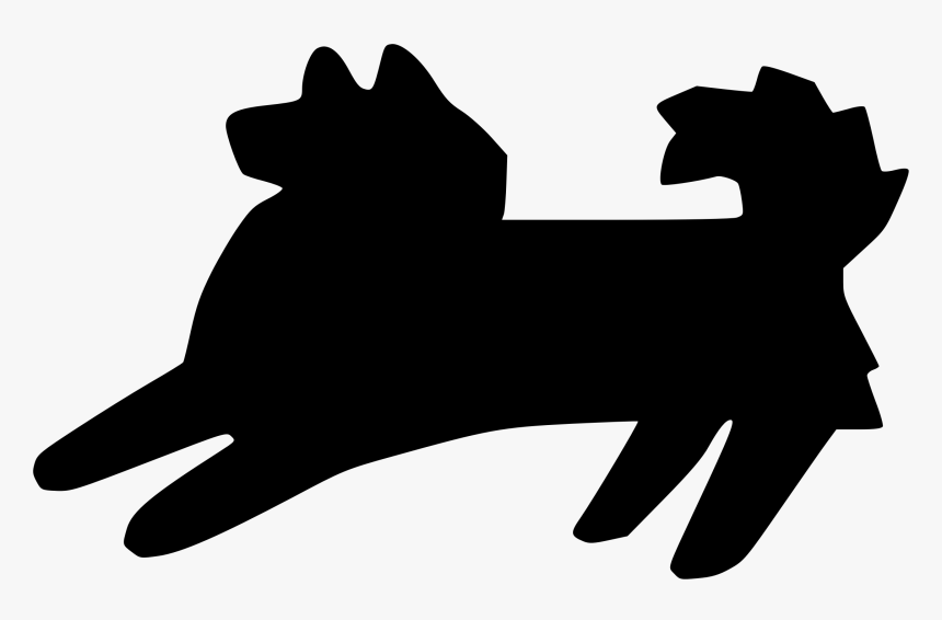 Whiskers Cat Dog Canidae Clip Art - Силуэт Собаки Клипарт, HD Png Download