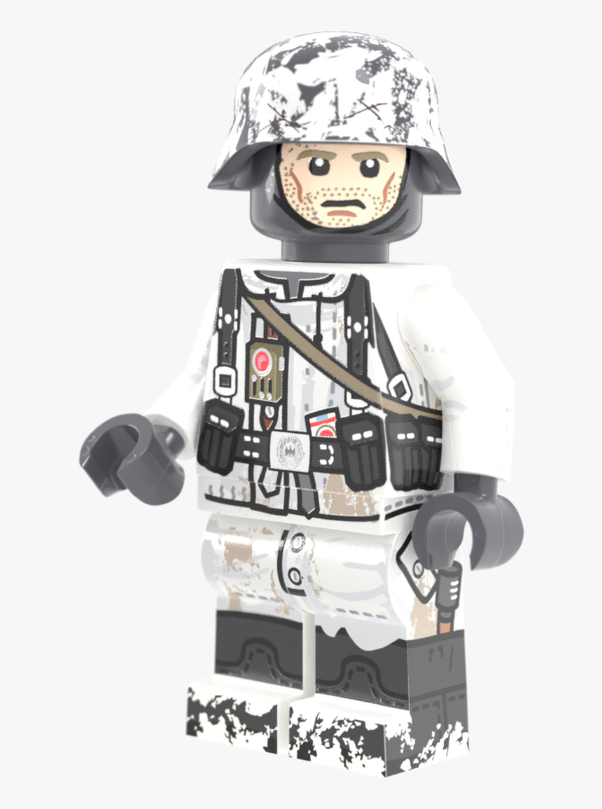 Battle Of The Bulge German Rifleman - Brickmania German Battle Of The Bulge Rifleman, HD Png Download