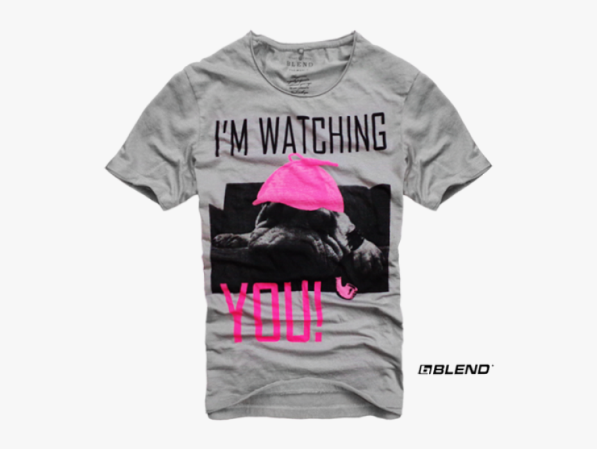 ~blend Dog Smoking Pipe Graphic Printed Tshirt Im Watching - Girl, HD Png Download