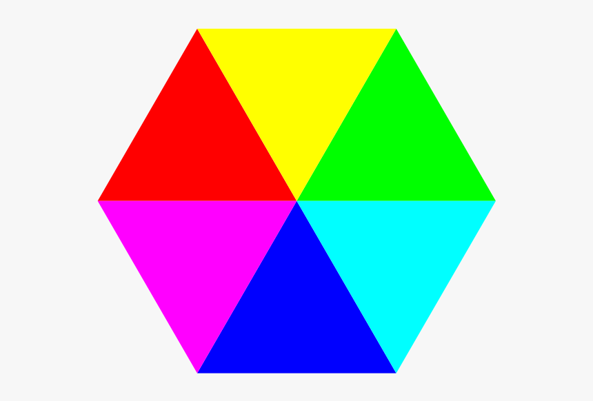 Hexagon 6 Color Png Clip Arts - Clipart Of Hexagon, Transparent Png