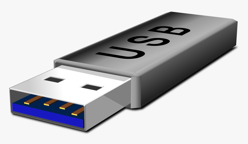 Usb Flash Clip Arts - Usb Flash Drive, HD Png Download