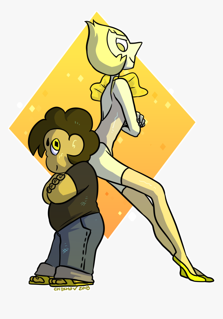 Steven Art,pearl ,su Персонажи,yellow Pearl,blue Pearl,white - Son Of Yellow Diamond, HD Png Download
