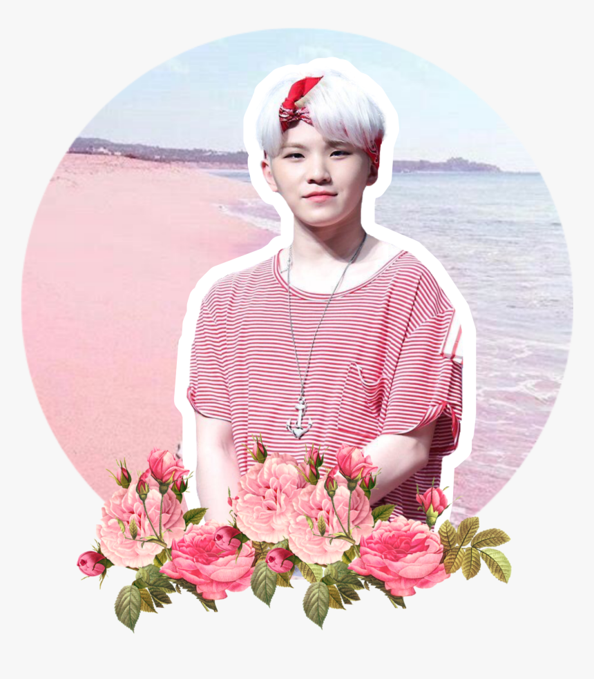 #woozi #pink #circle #flower - Transparent Pink Flower Png, Png Download