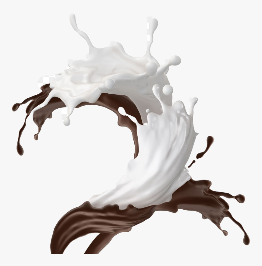Chocolate Milk Splash Png Free Download, Transparent Png
