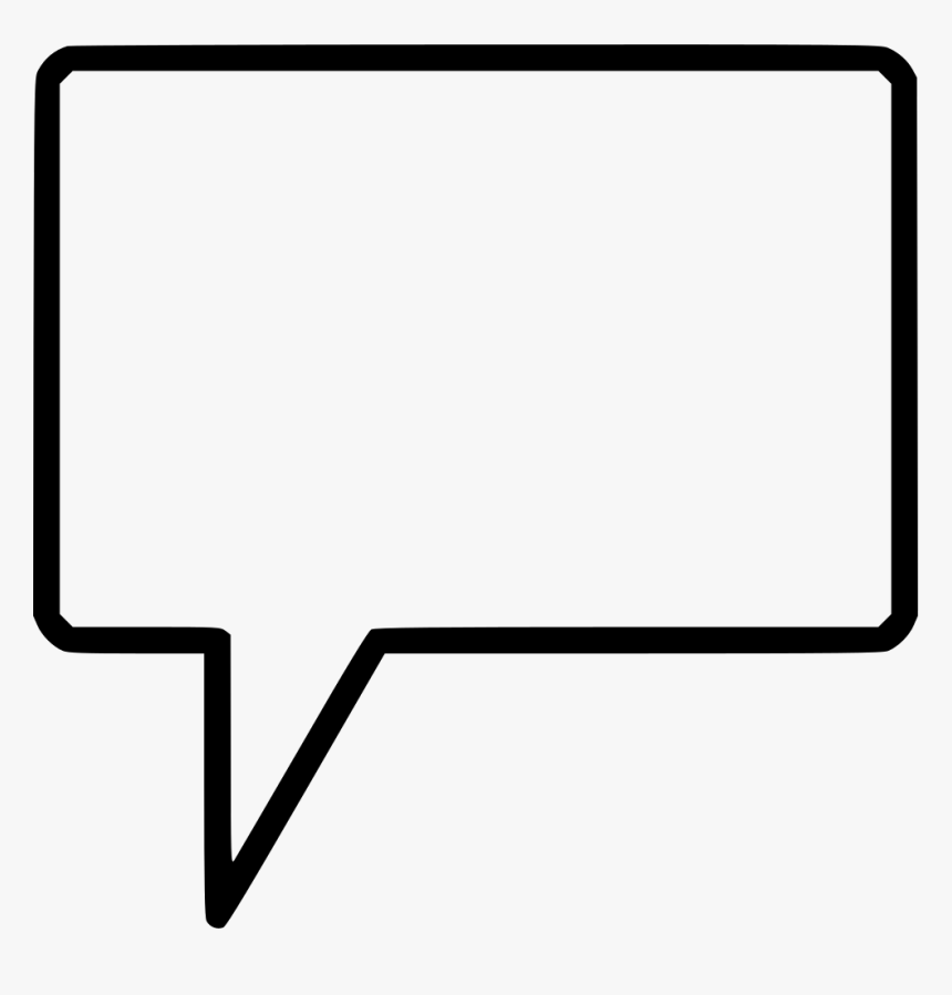 Chat Ballon Square, HD Png Download