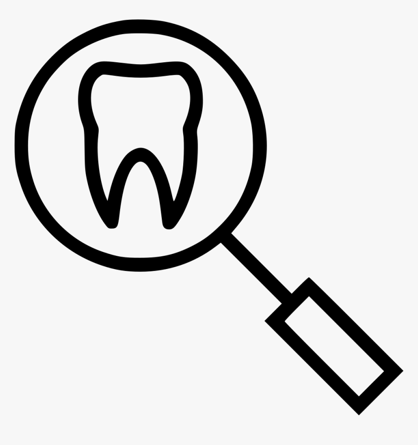 Search Teeth Magnifying Glass, HD Png Download