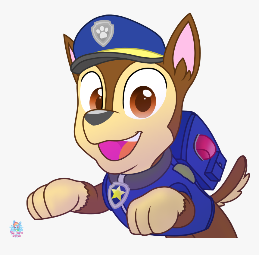 Excited Chase Paw Patrol, HD Png Download