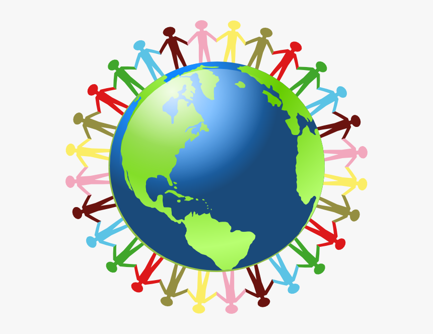 Holding Hands Around The World Clip Art At Clker, HD Png Download