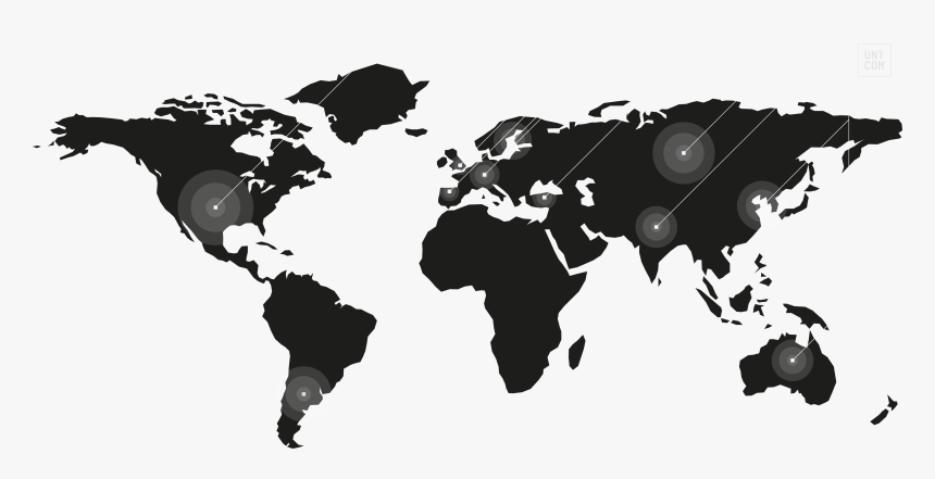 Transparent World Map Silhouette Png, Png Download