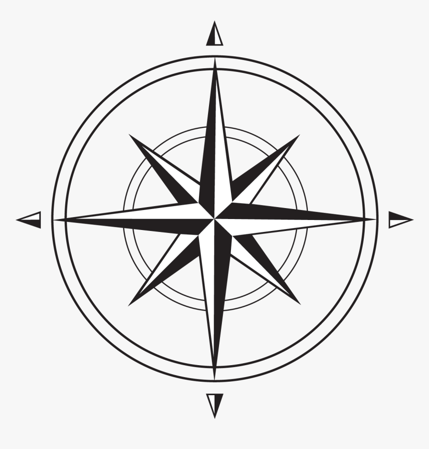 Compass Rose Lrg, HD Png Download