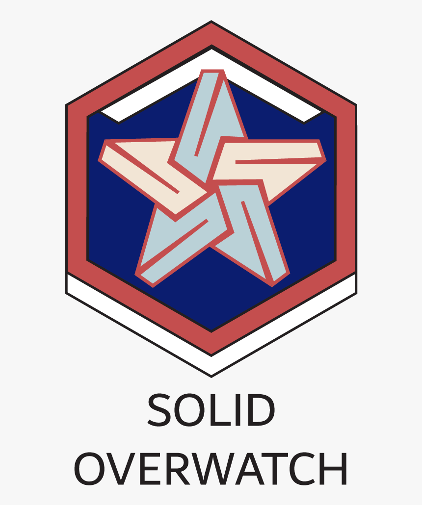 Solid Overwatch Logo With Text, HD Png Download