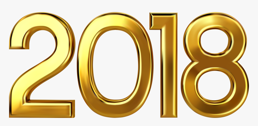 Clipart 2018 Graphic Transparent Library 2018 Gold, HD Png Download