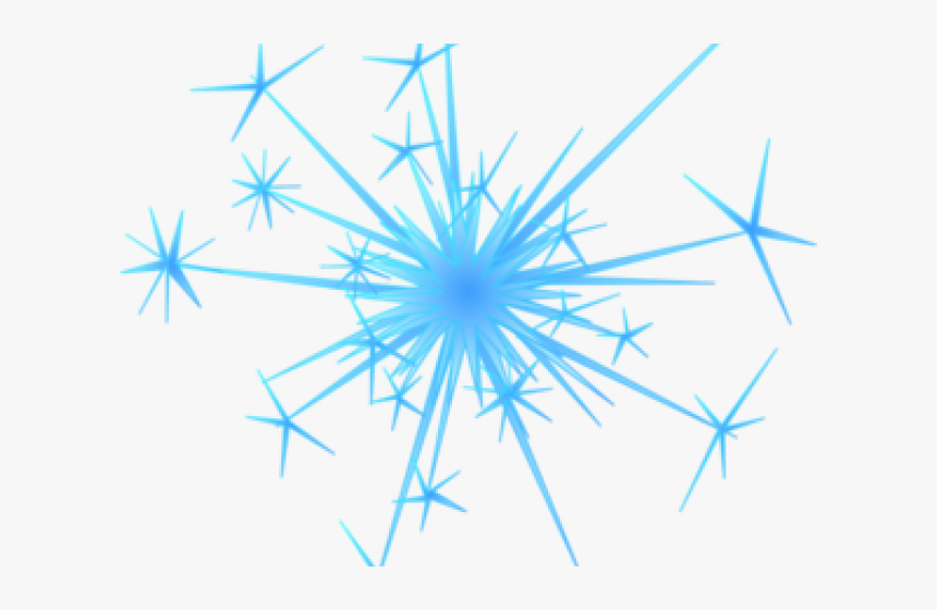 Fireworks Clipart Blue, HD Png Download