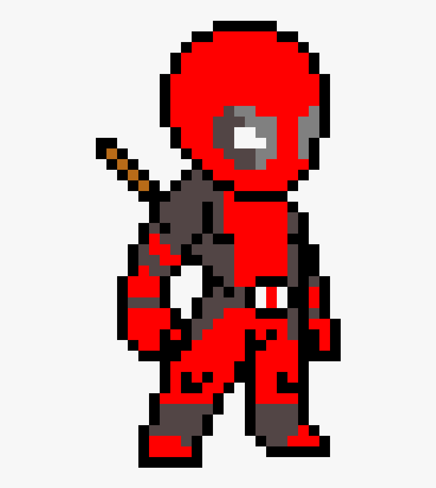 Drawing Pixel Deadpool, HD Png Download