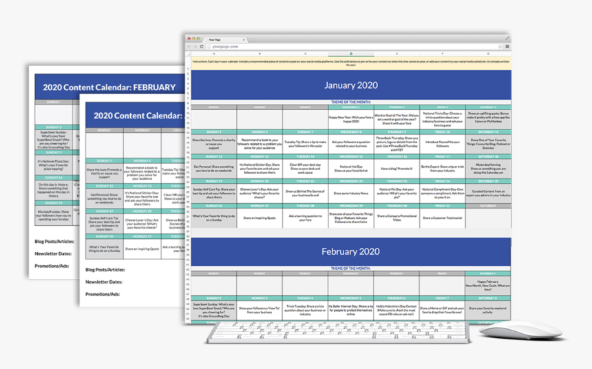 Content-calendar, HD Png Download