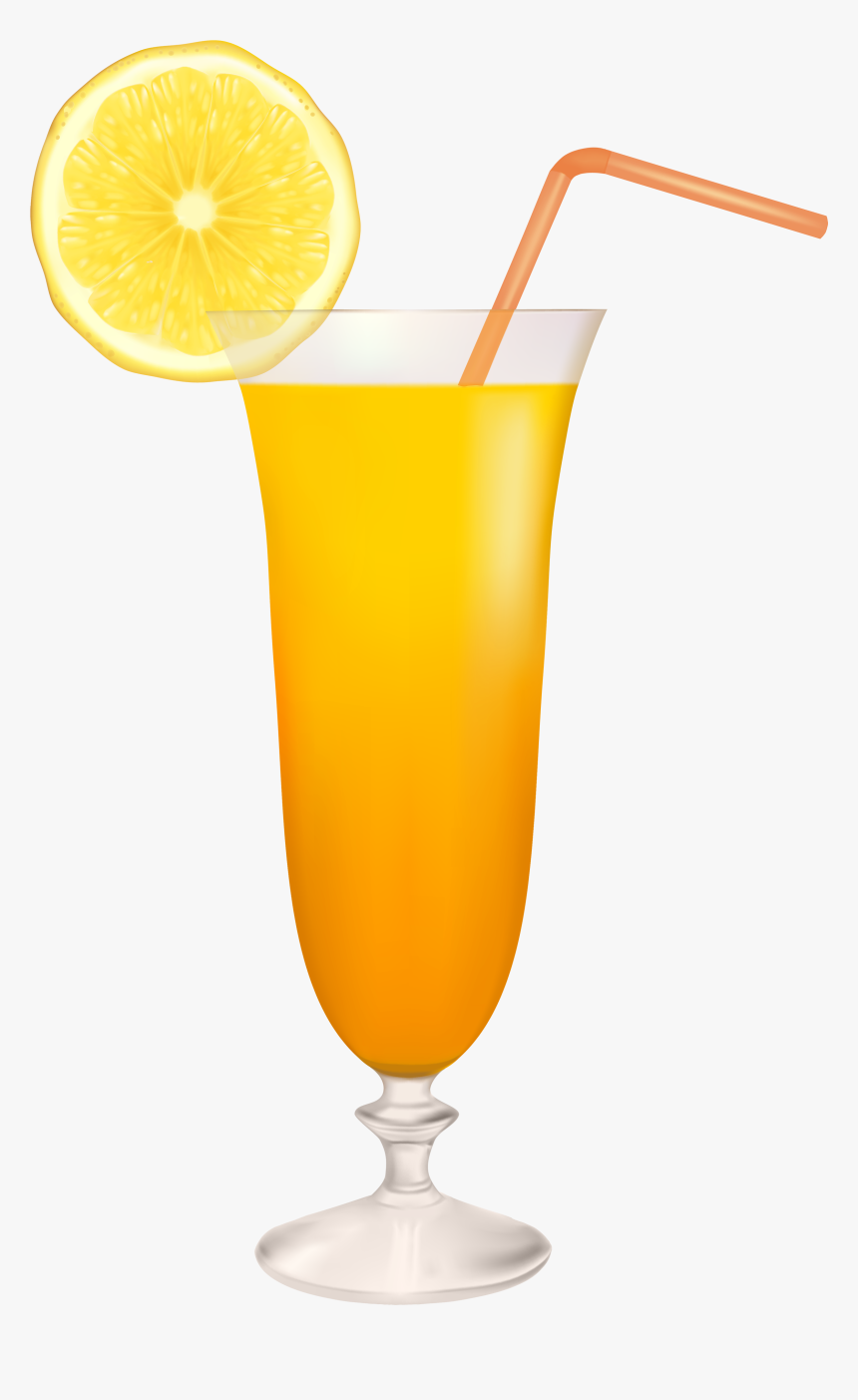 Cocktail Glass With Lemon Png Clipart, Transparent Png