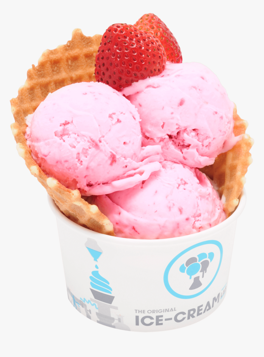 Transparent Strawberry Ice Cream Png, Png Download