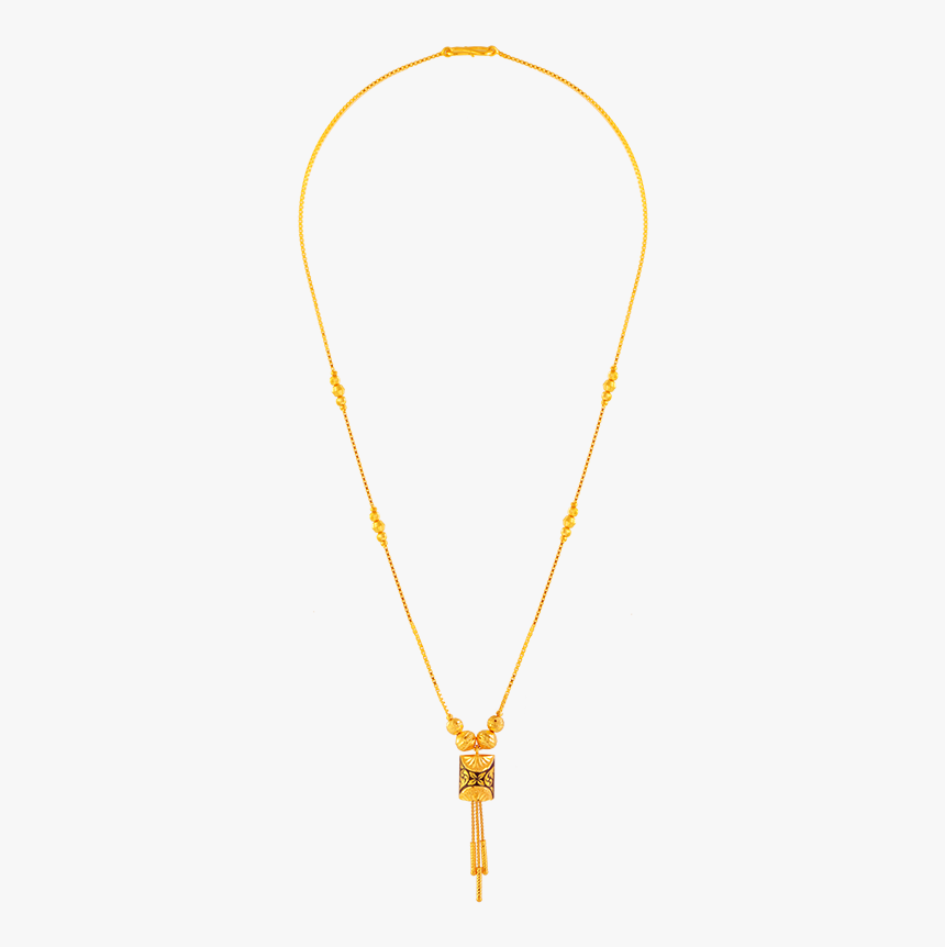 22kt Yellow Gold Chain Pendant For Women, HD Png Download