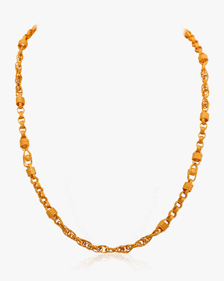 Unique Patterned Gold Chain, HD Png Download