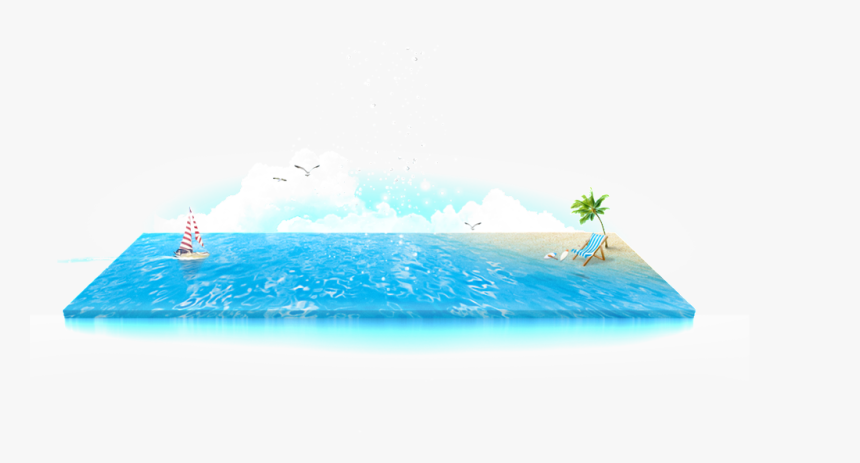 Beach Cartoon Transparent, HD Png Download