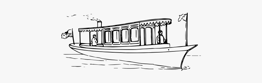 Drawing Of A Small Boat, HD Png Download