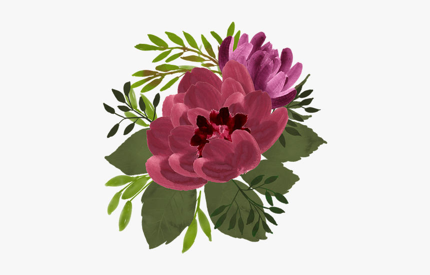 Watercolor Flowers Png, Transparent Png