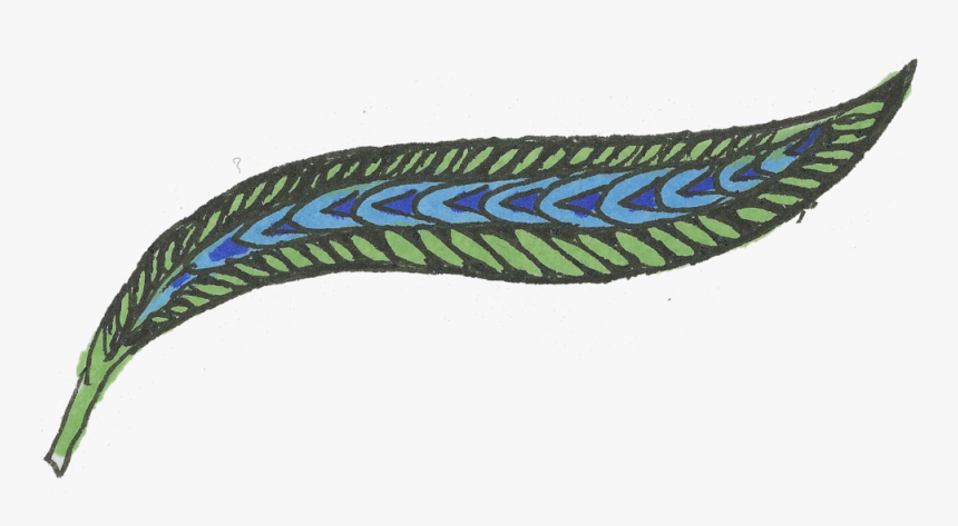 Green Feather, HD Png Download