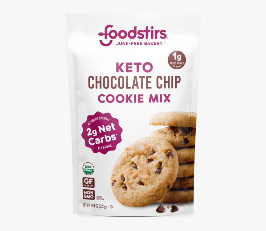 Foodstirs Organic Keto Chocolate Chip Cookie Mix, HD Png Download