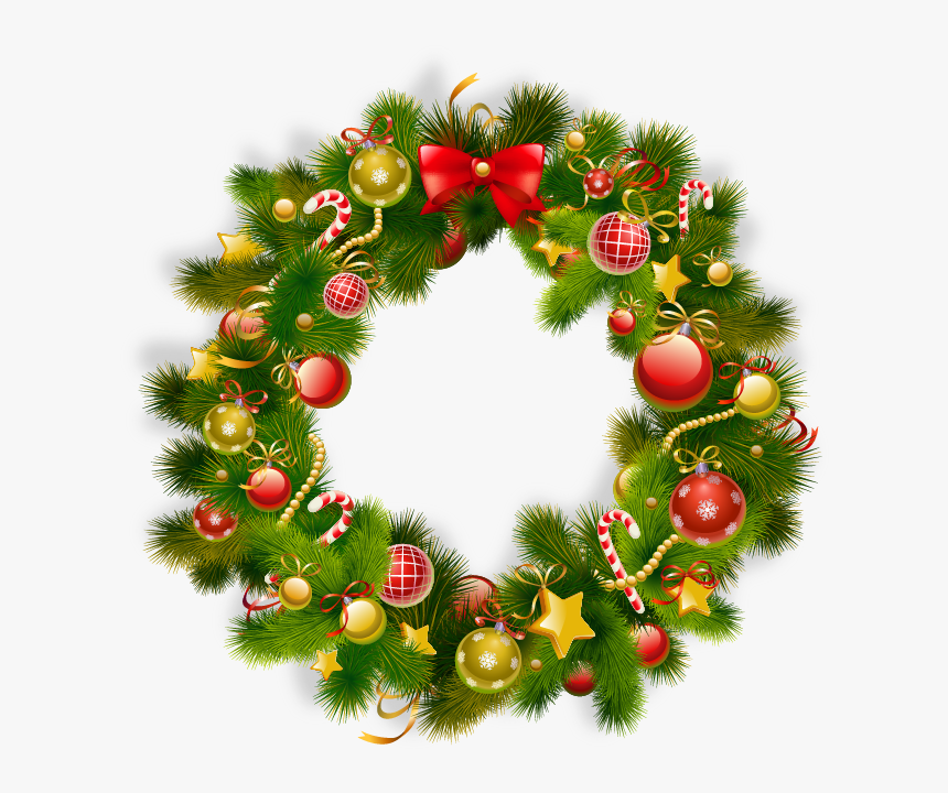Christmas Wreath Png, Transparent Png