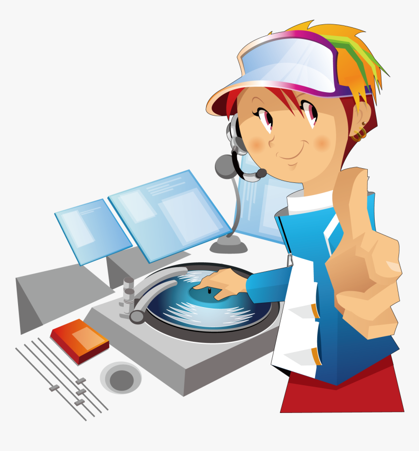 Dj Clipart Disc Jockey Disc Jockey Transparent Free, HD Png Download